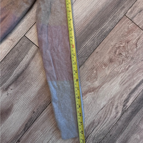 Loro Piana Gray purple cream tan baby Knit cashmere Sweater size 46 - Picture 7 of 8